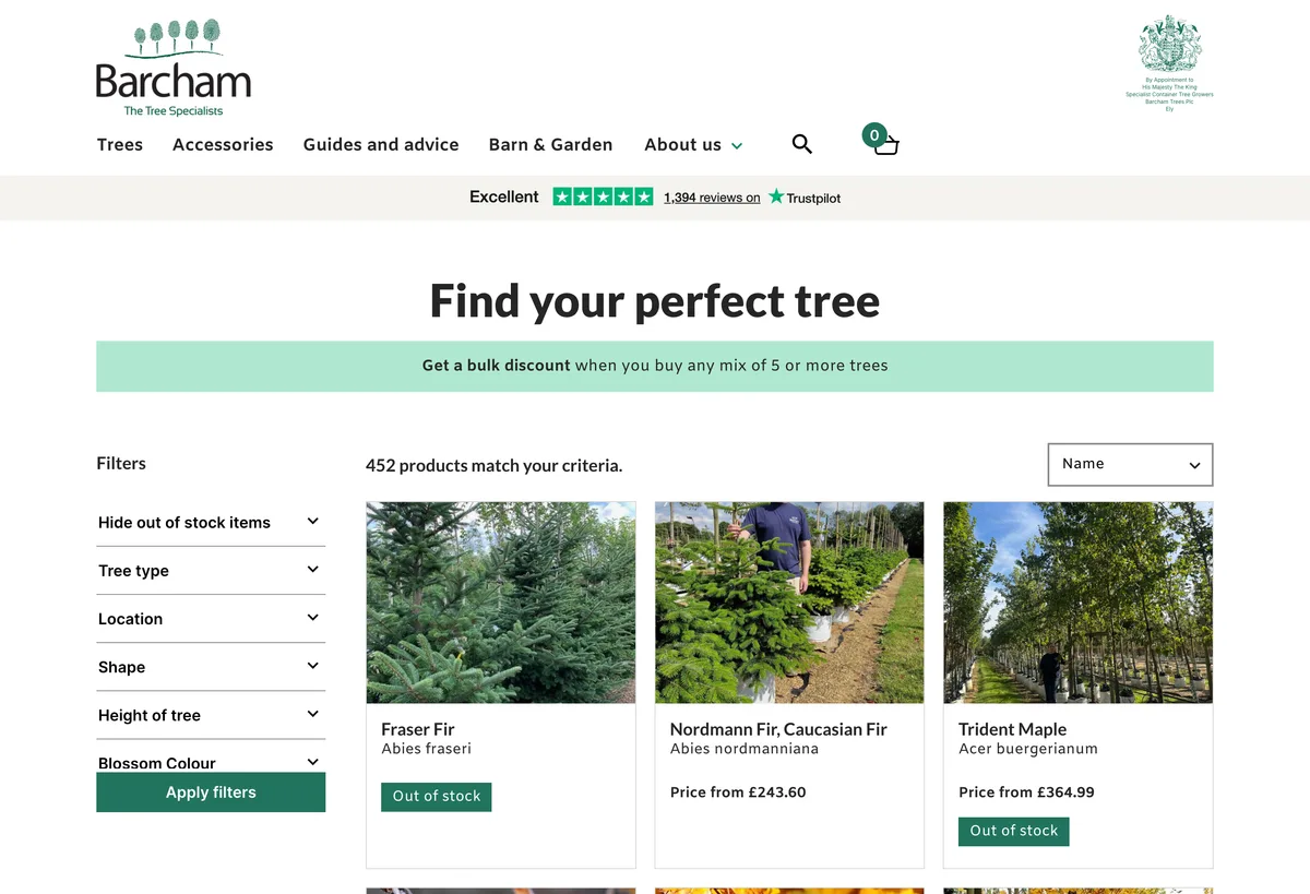 Barcham Trees — screen 1